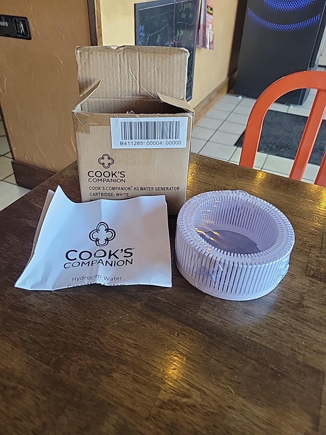 Cooks Companion H2 Water Generator Cartridge White NEW IN BOX N