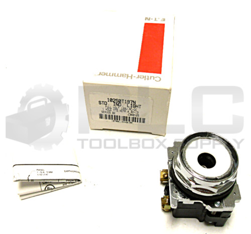 NEW CUTLER-HAMMER 10250T197N /B2 PILOT LIGHT (NO LENS/BULB)*QUANTITY AVAILABLE*