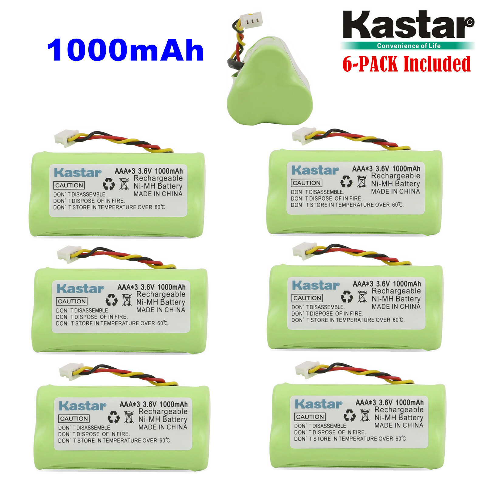 Kastar 6x Battery for Symbol 82-67705-01 BTRY-LS42RAAOE-01 LS4278 DS-6878 K35466