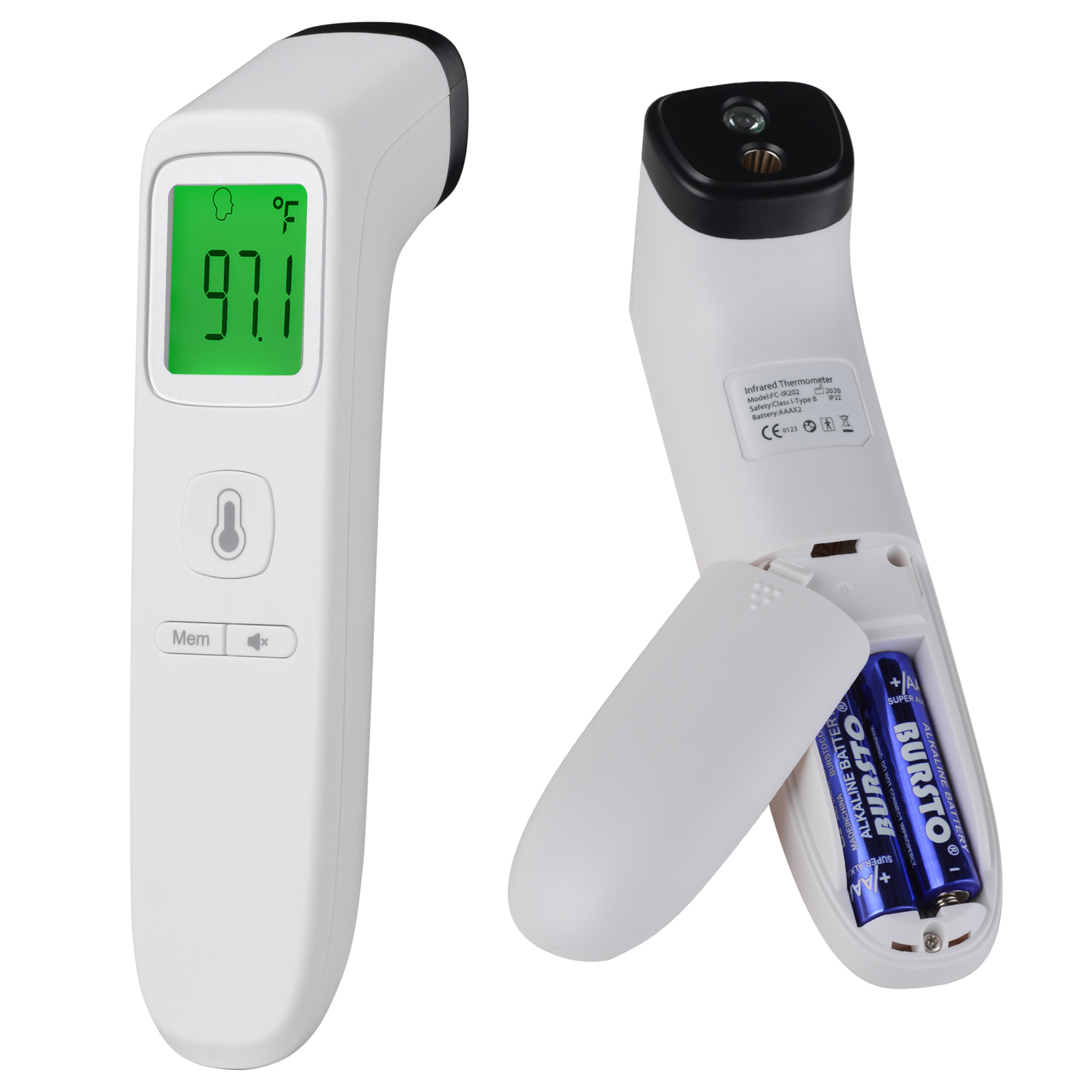 10 Pack No Contact Digital Infrared Thermometer Temperature Gun Memory Function