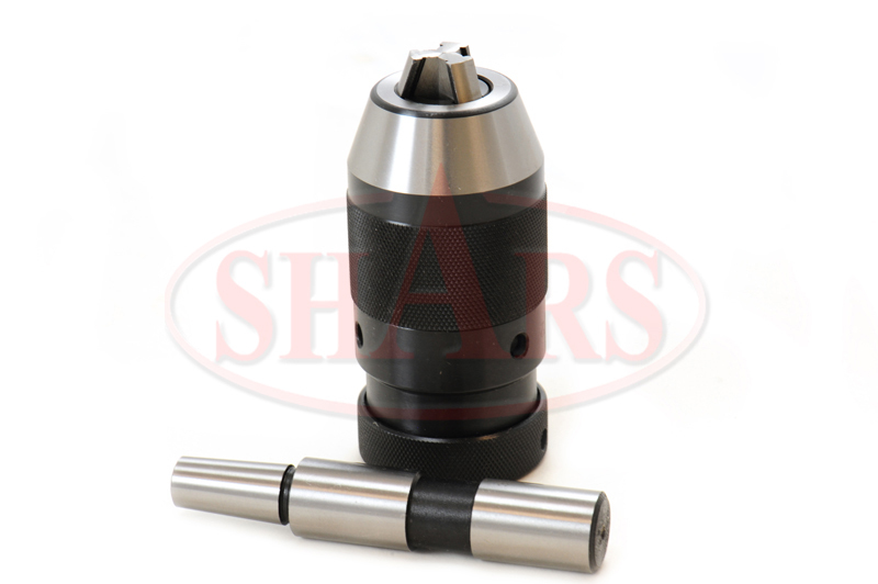 Premium 3/8 Keyless Drill Chuck JT33 & 1/2" Straight Shank Arbor CNC ^[