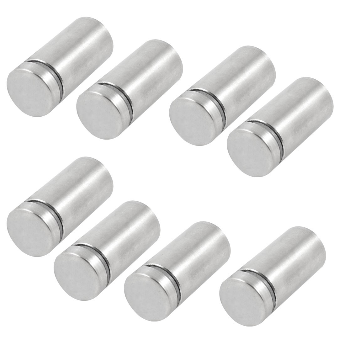 Stainless Steel Advertisement Board Glass Standoff Hardware 19 x 40mm 8 Pcs
