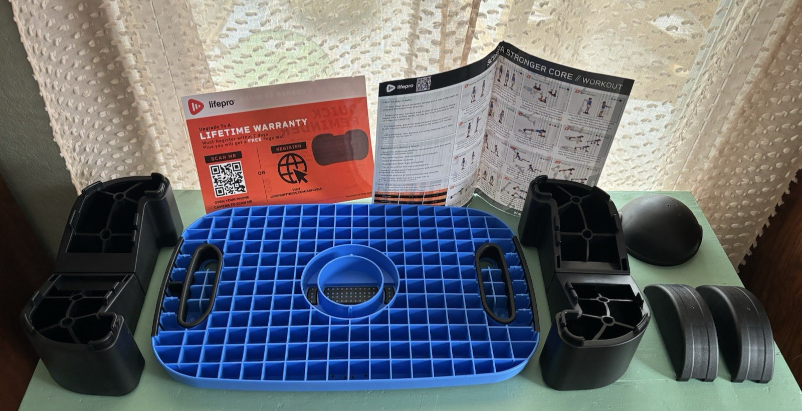 Lifepro Sports Recovery Aeroflex Balance Board 4 In-1 Aerobic Step Platform