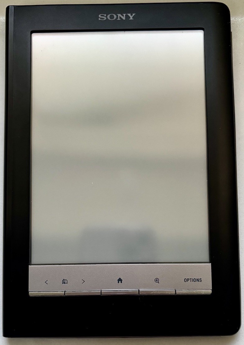 Sony Reader PRS-600 Touch eBook + Case & SD Card – Needs Battery – AS IS