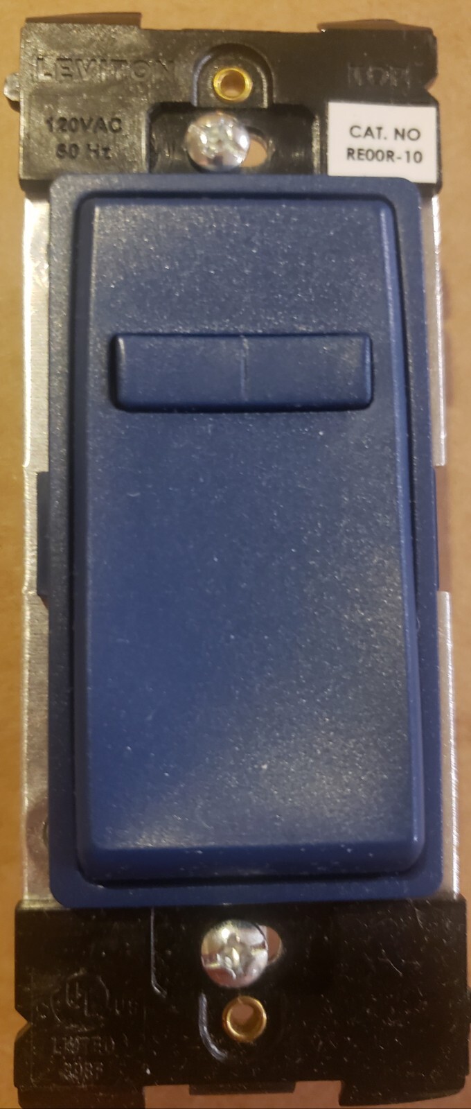 Leviton RE00R-RN Renu Coordinating Light Dimmer 3-Way Blue Switch