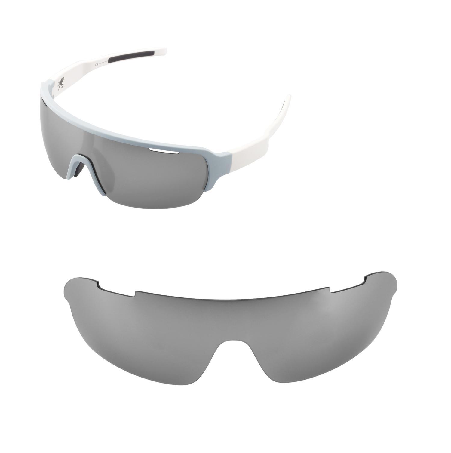 Walleva Titanium Non-Polarized Replacement Lenses For POC Half Blade Sunglasses