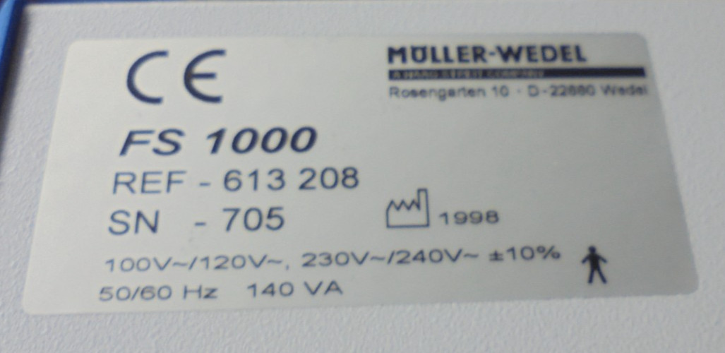 Moller-Wedel Surgical Microscope Schmersal KF 2 1W/1W Foot Control