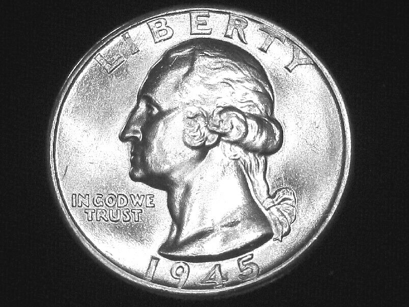 1945-D Washington Quarter --- Very Choice Uncirculated