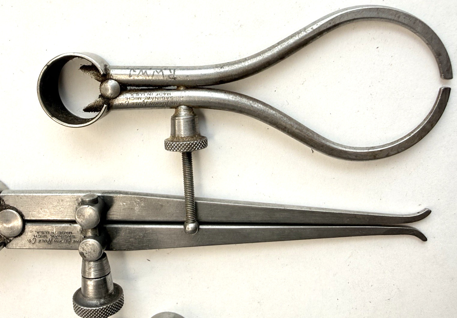 Vintage Lot Of Assorted Machinist Tools LUFKIN Used