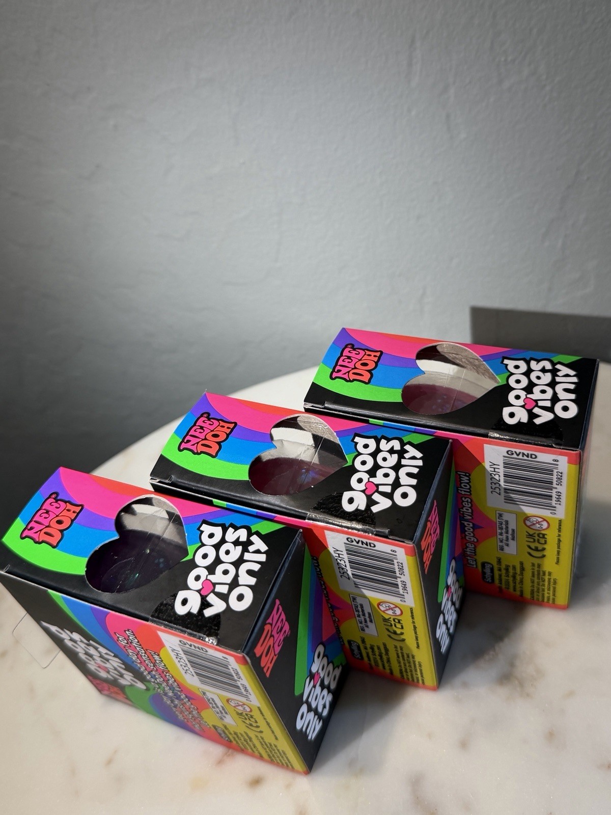 Limited Edition NeeDoh Good Vibes Only Hearts! ⭐️⭐️EXTRA RARE⭐️⭐️