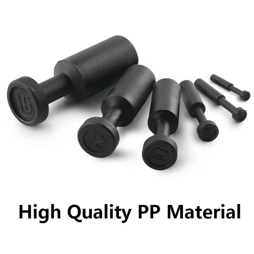 10pcs Plastic Blind Plugs for Pneumatic Connectors, 6mm