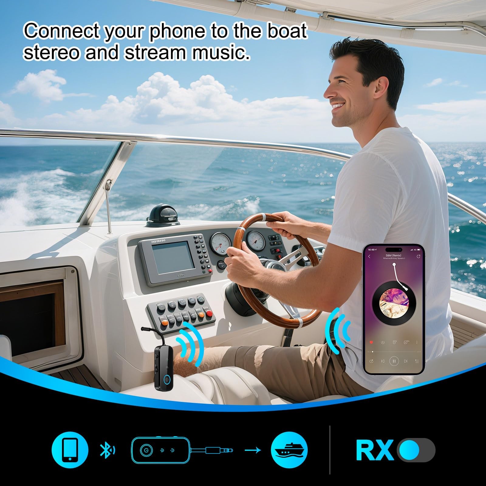 Premium Pro Bluetooth 5.4 Transmitter Receiver,Airplane Audio Adapter,Wireles...
