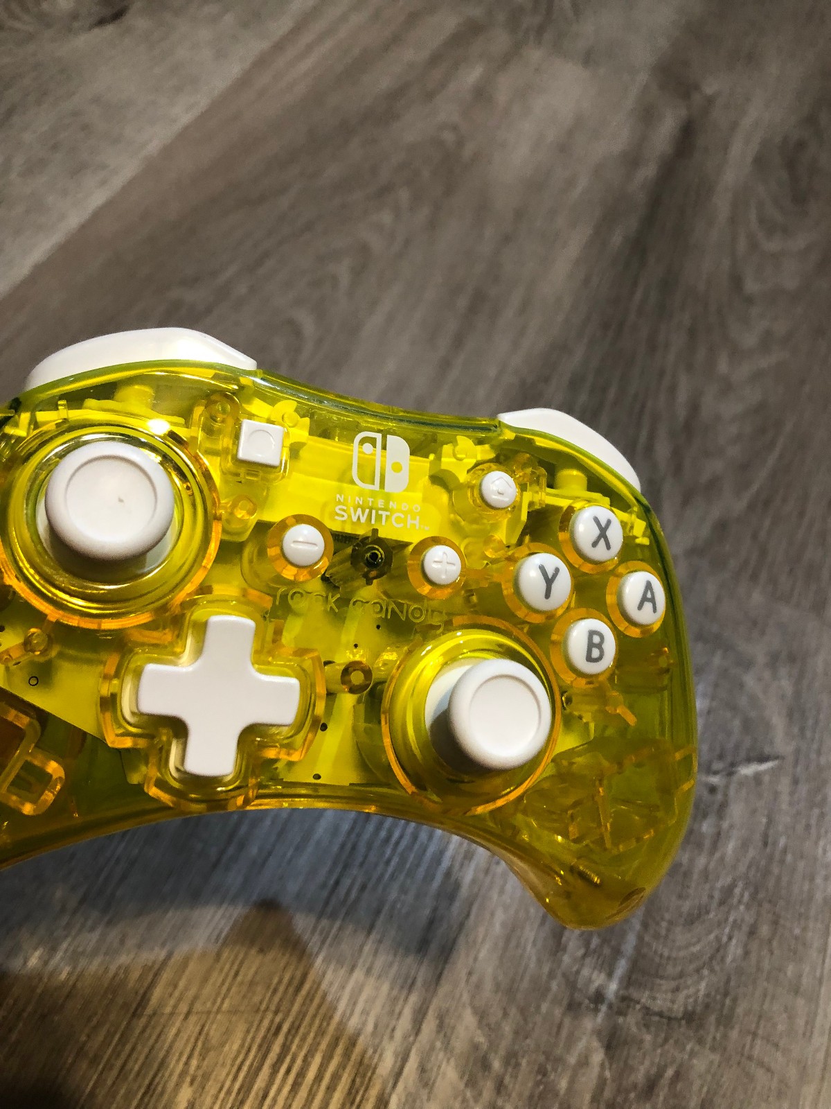 Nintendo Switch Controller Rock Candy, Yellow Clear Wired Controller NO CORD