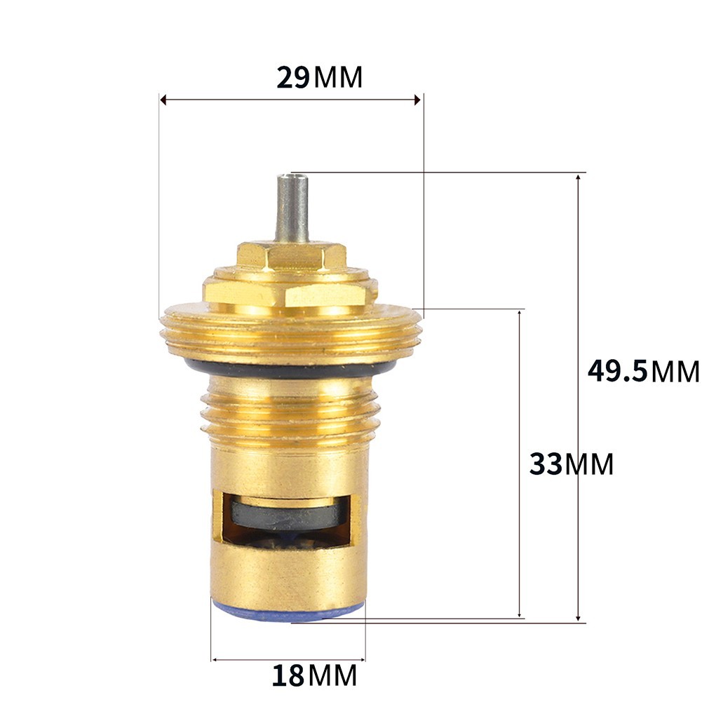 Radiator Insert M30x1.5 1/2 Inch Thermostatic Valve Core Copper Design