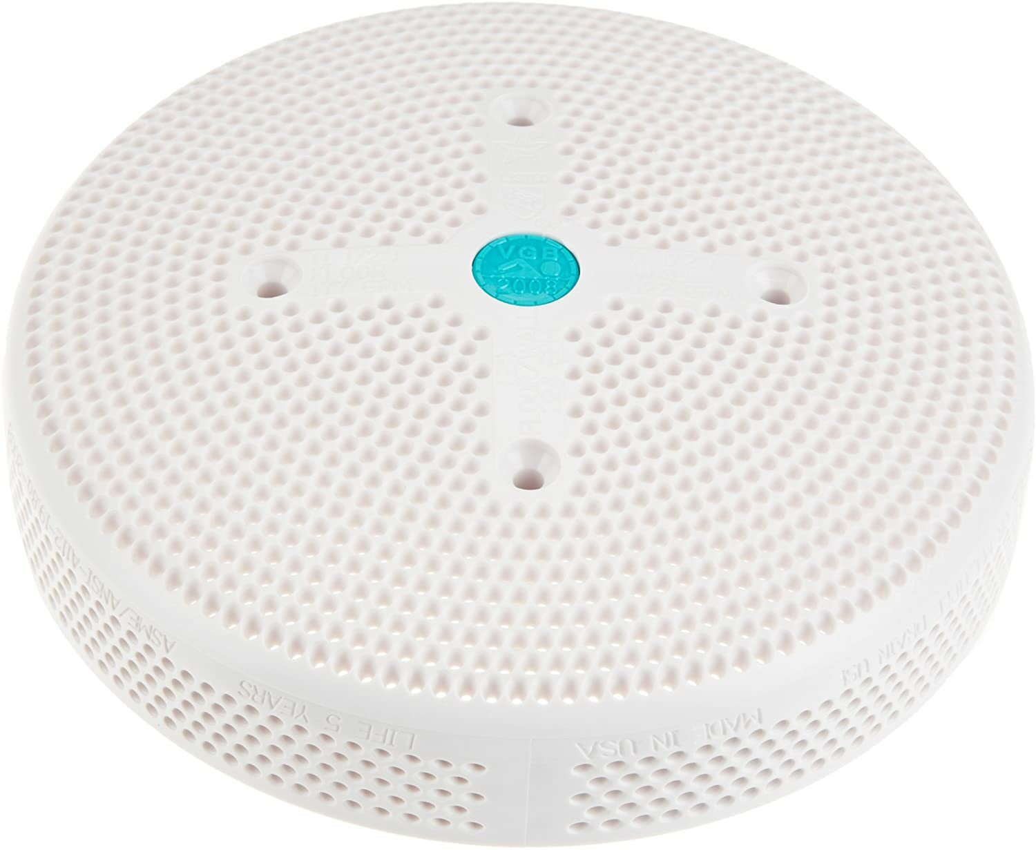 Aquastar 6HPHA101 6in Main Drain Cover w/ screws, White