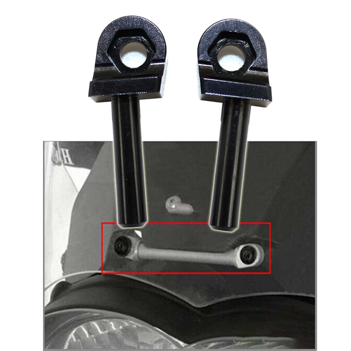Windshield Windscreen Mounting Fixed Bolt Screw for BMW R1200GS ADV BLACK