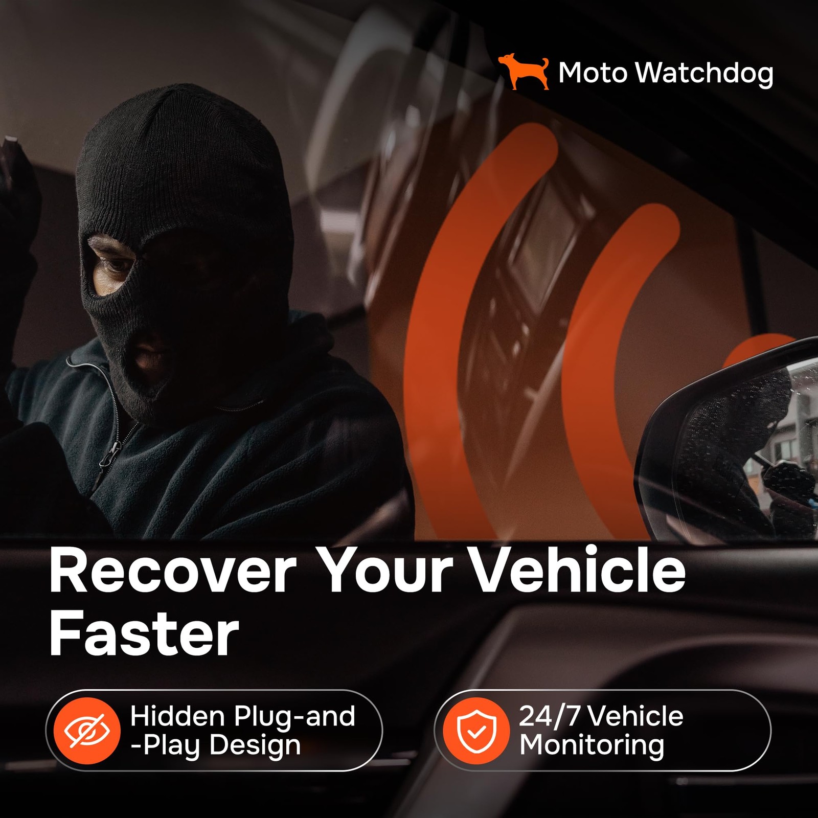 Wired GPS Tracker for Vehicles, No Subscription, No Monthly Fee