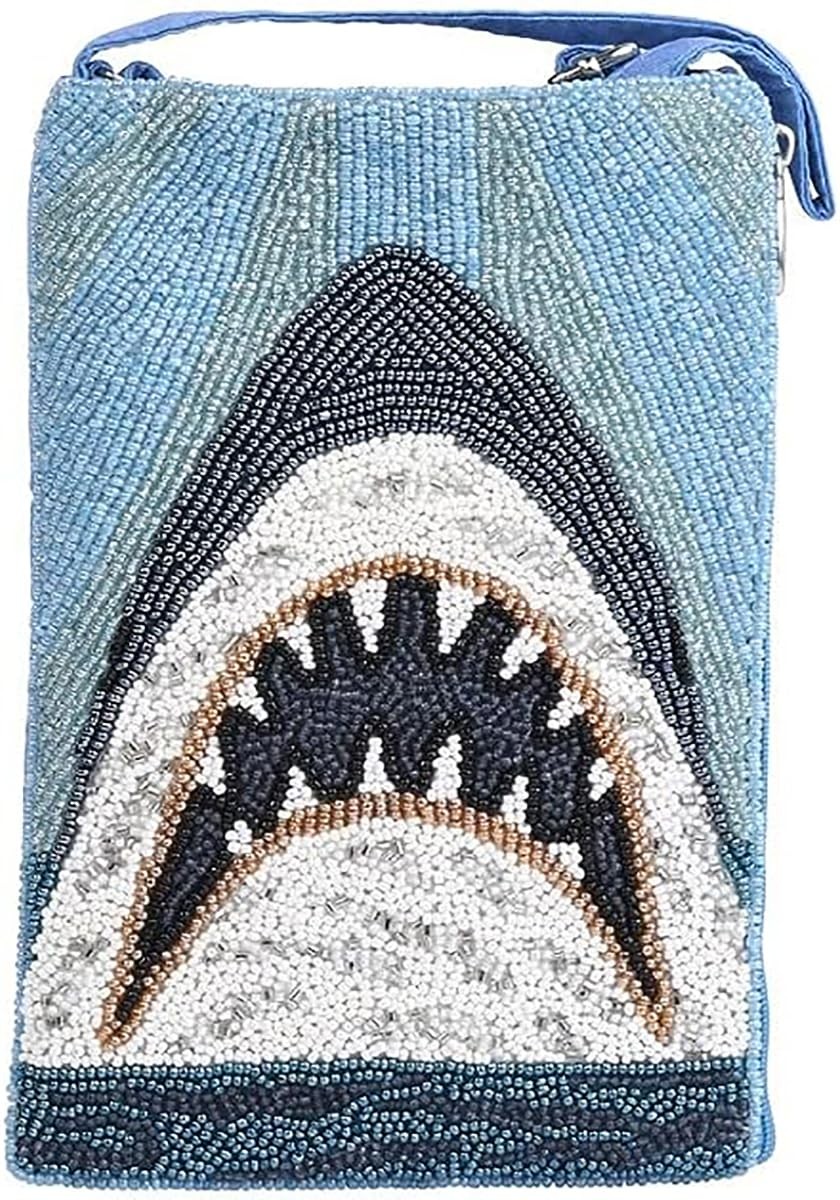 Bamboo Trading Shark Bite Club Bag, 7.5" Height, Women's Fashion Travel Bag