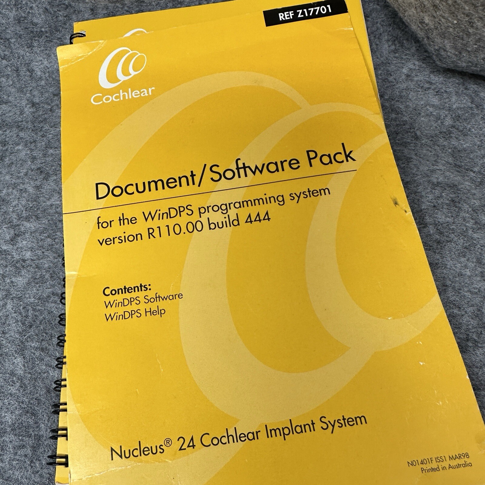 Cochlear Nucleus Bundle Processor Control Interface Cables Control Knob Software