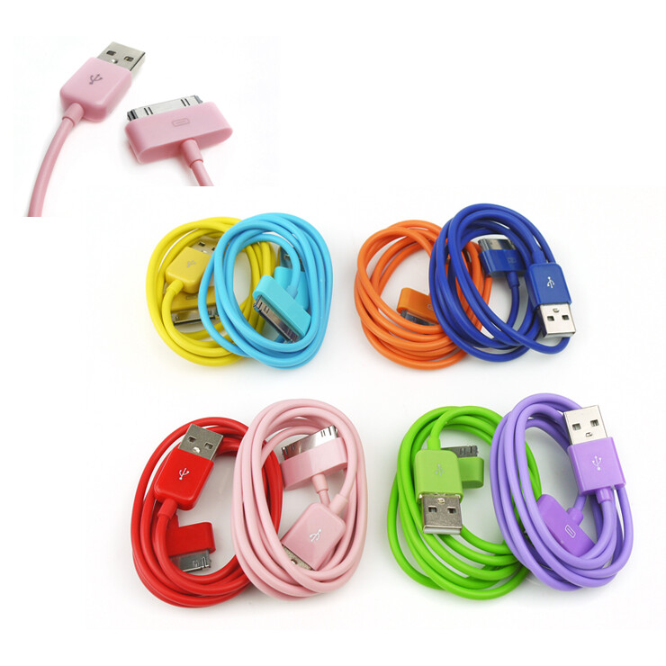 8-COLOR 3FT USB 30PIN CABLES DATA SYNC CHARGER FOR GALAXY TAB 7" 8.9" 10.1"