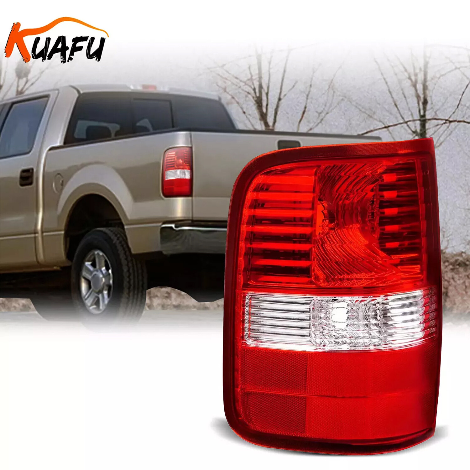 Driver Tail Light For Ford F150 F-150 2004-2008 Red Lens Rear Lamp Left Side LH