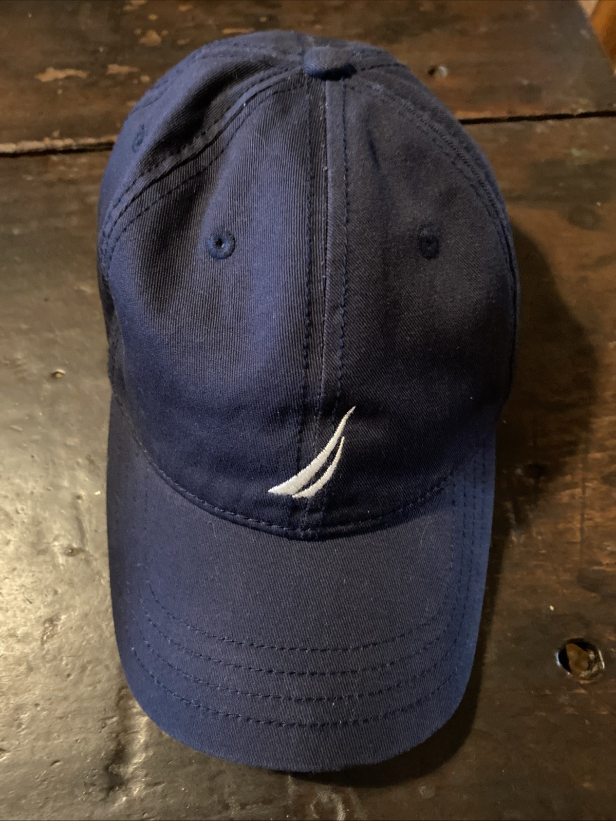Nautical Navy Blue Unisex Baseball Cap Adjustable Back