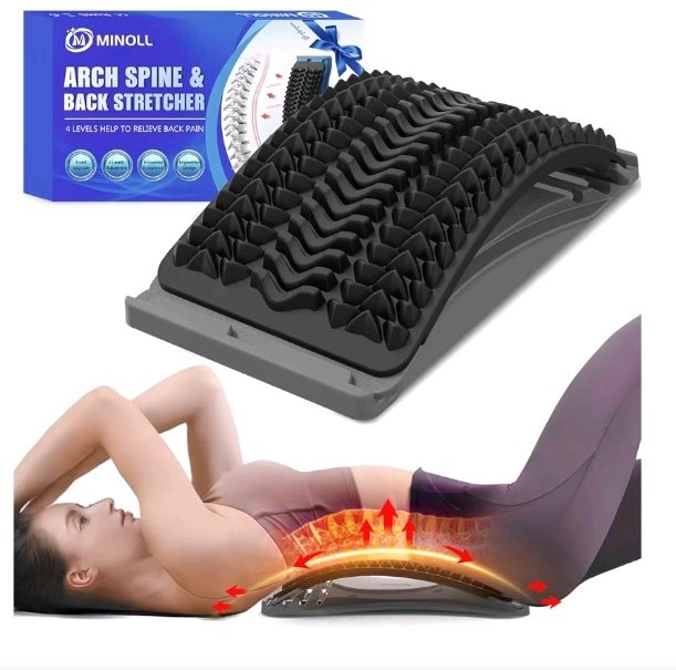 Minoll Arch Spine & Back Stretcher 4 Levels to Relieve Back Pain New Open Box