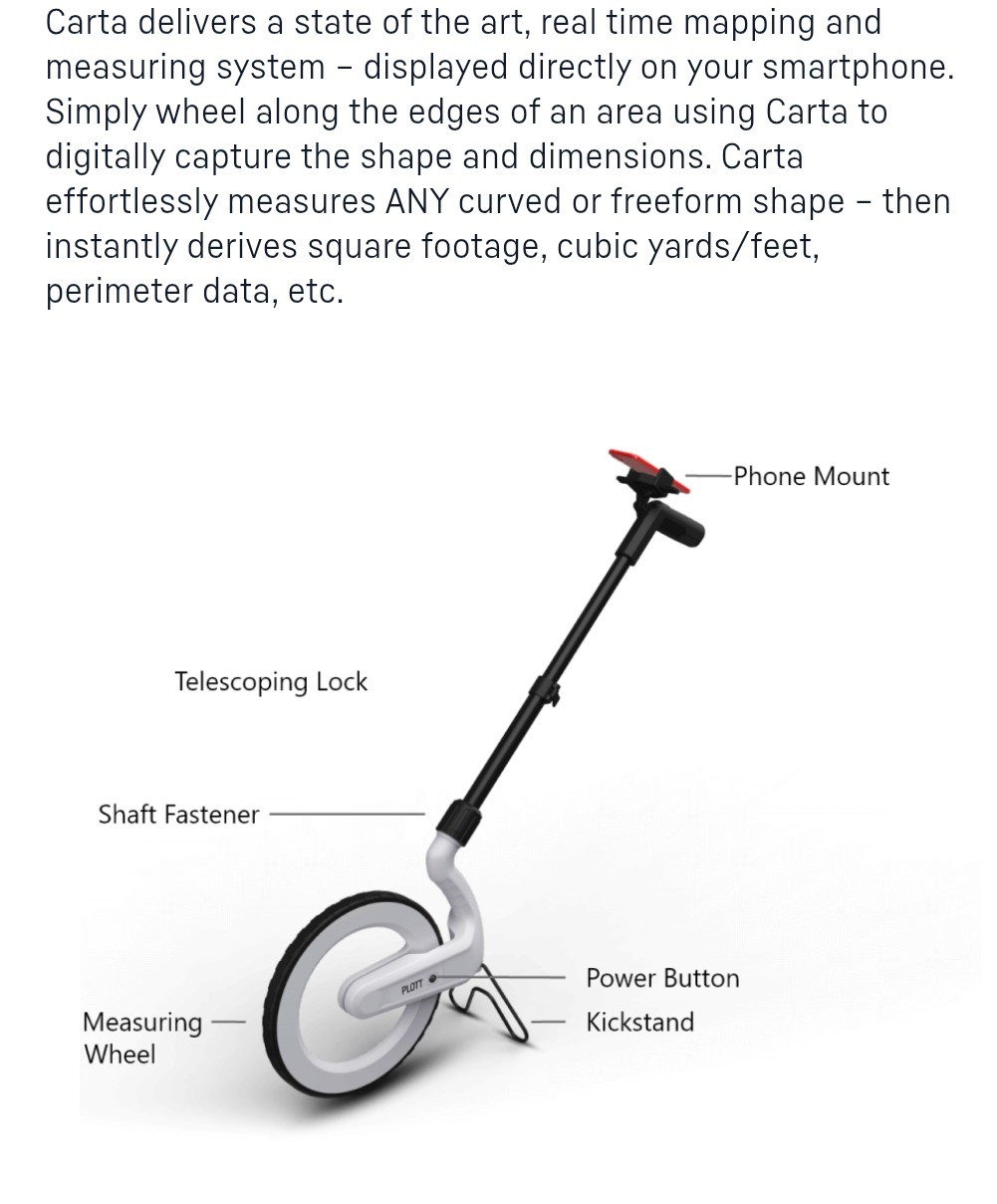 plott Carta mapping/ measuring wheel