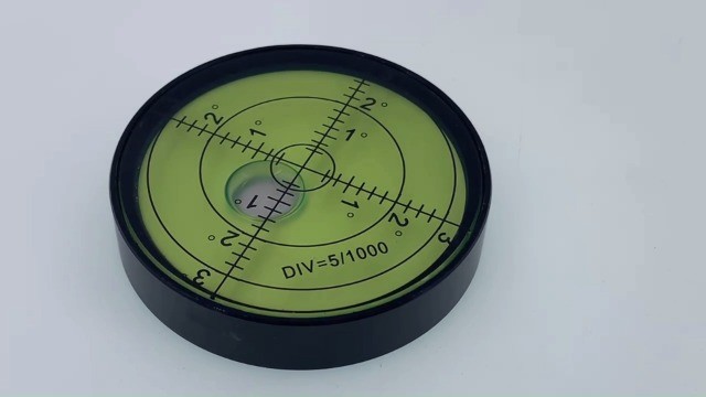 High Precision Horizontal Bubble Level 60mm Accuracy 15′ Aluminium Housing