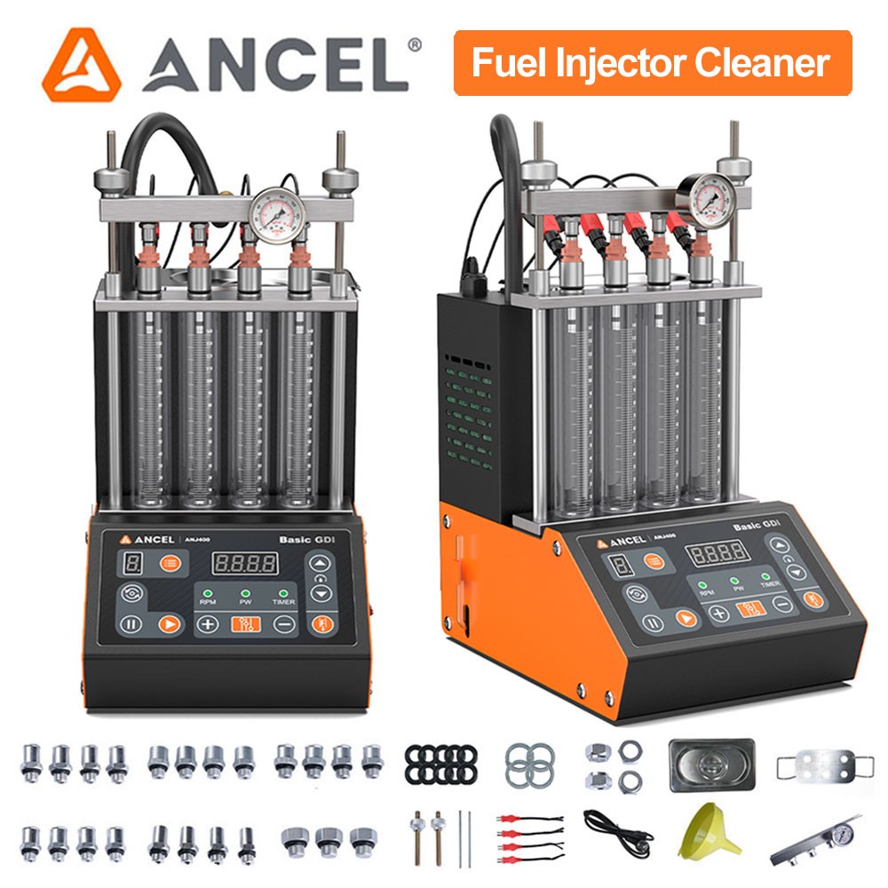 ANCEL ANJ400 GDI Fuel Injector Cleaner Tester Auto Ultrasonic Cleaning Machine