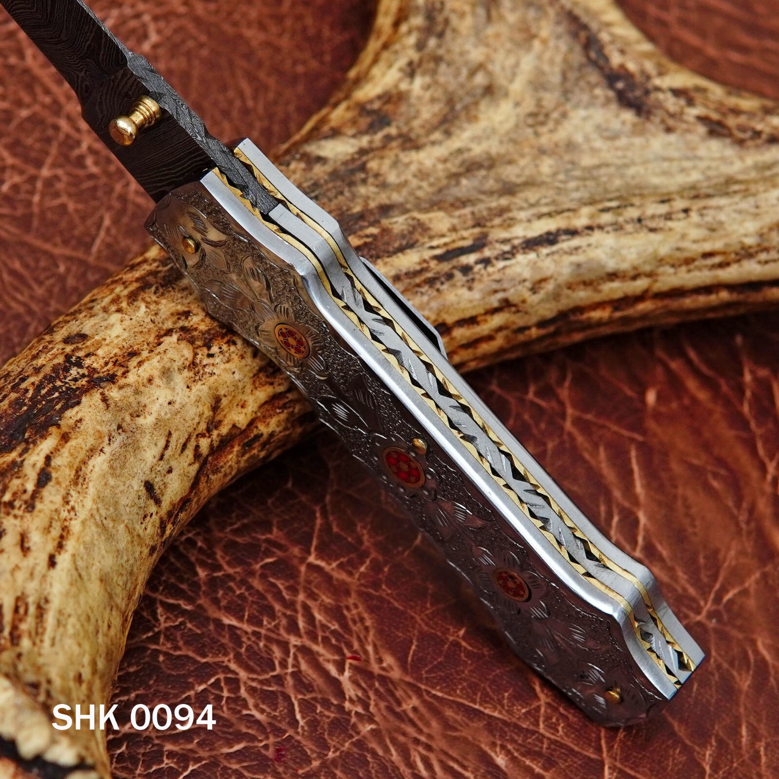 Custom Handmade Damascus Steel Pocket Knife Folding Knife, Hunting/ Camping EDC,