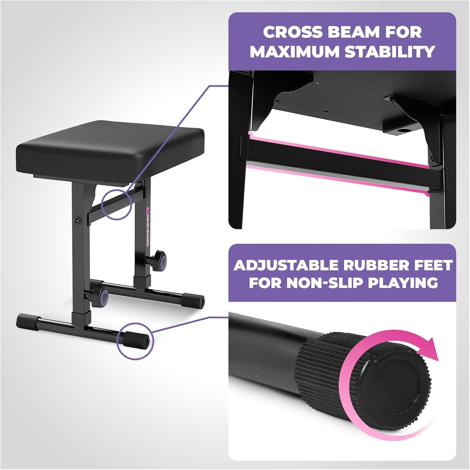 Keyboard Stand Bench Adjustable
