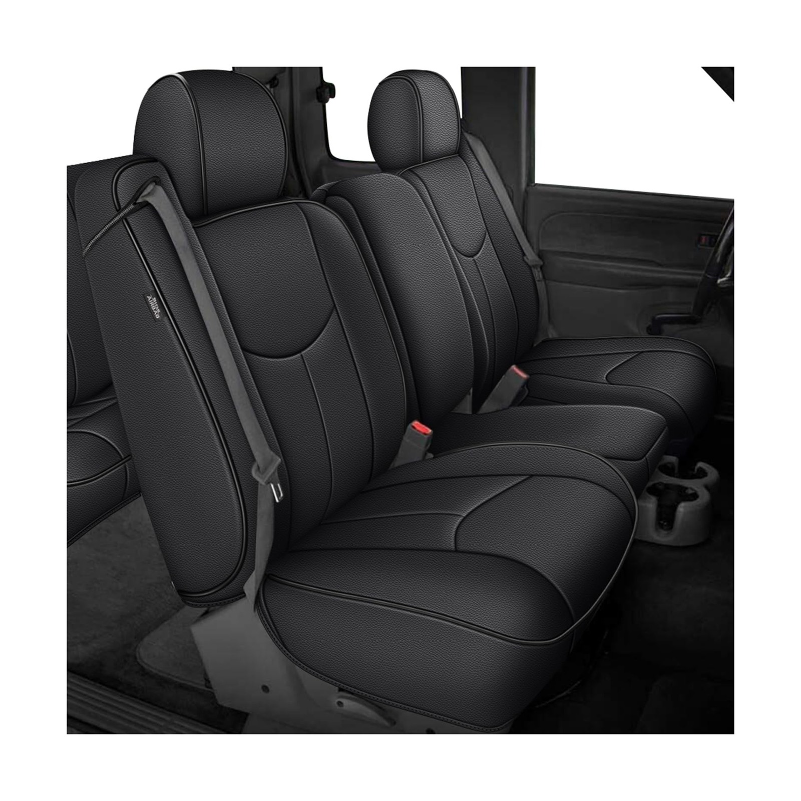 AOMSAZTO Car Seat Cover for Chevy Silverado/GMC Sierra 1500 (1999-2006) - Lea...
