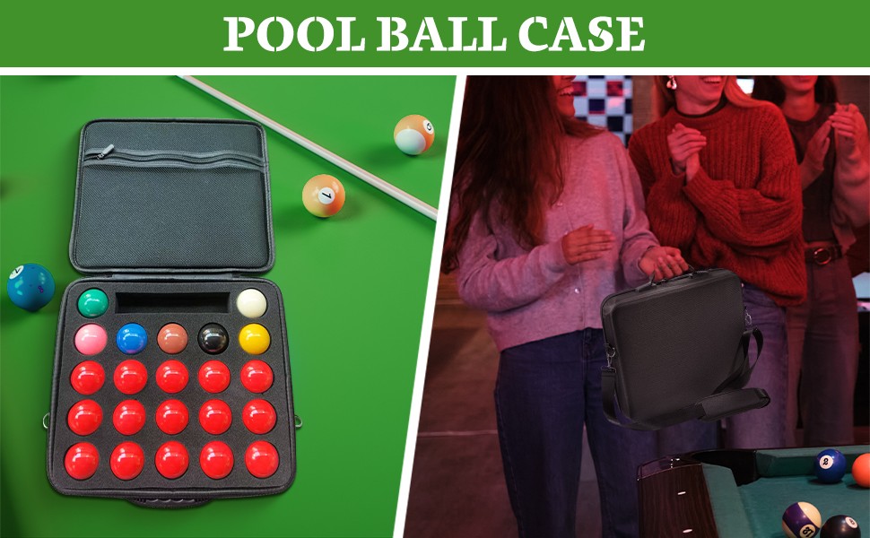 Pool Ball Case Billiards Ball Case Holds 22 Balls