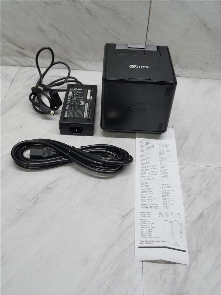 NCR 7199 USB Thermal Receipt POS Printer 7199-7201-9001 Tested w/ PSU Cable