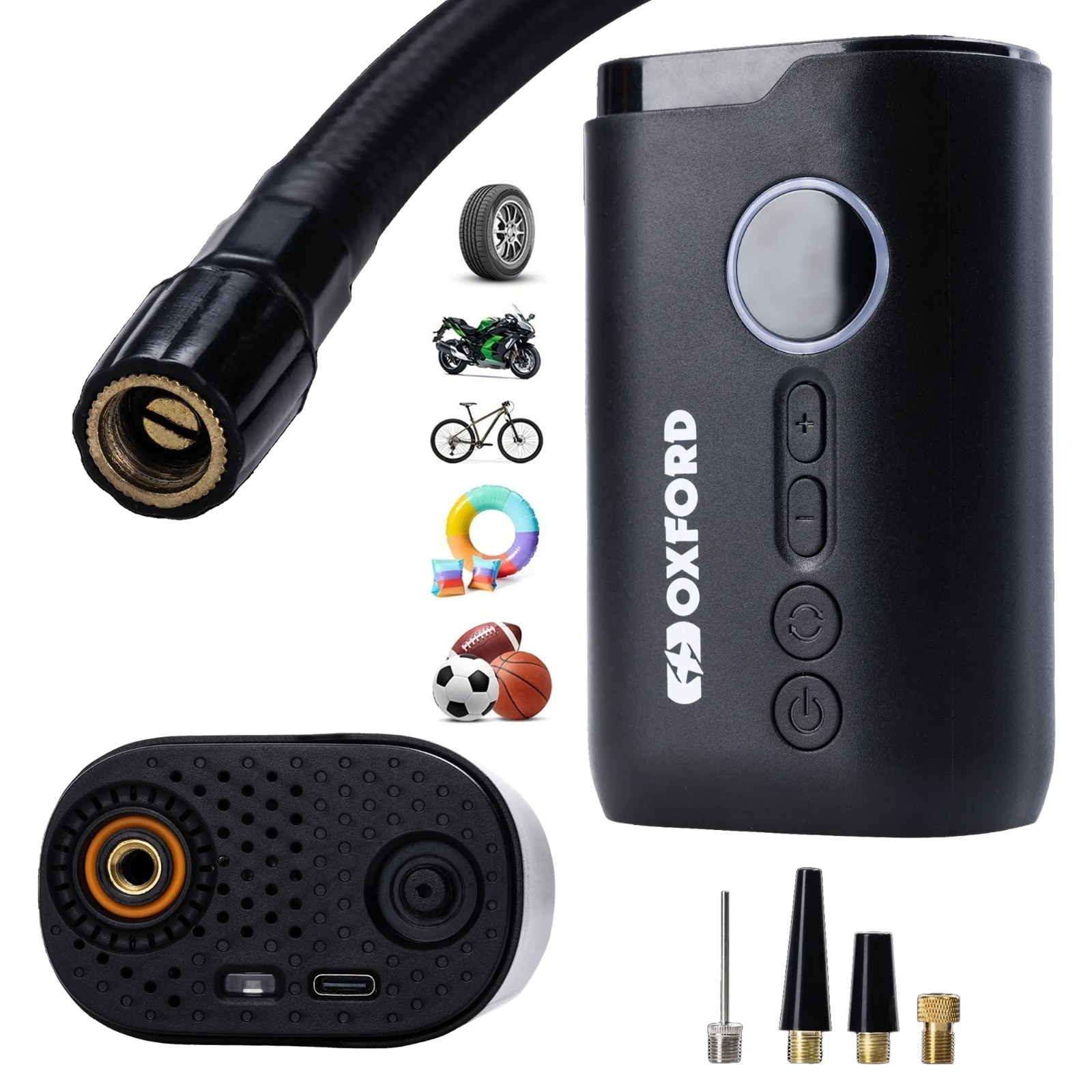 Oxford MicroJet Car Tyre Inflator Cordless Digital Rechargeable Air Pump EL140