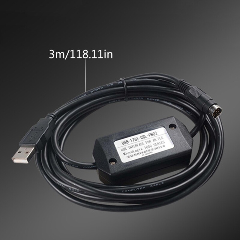 Suitable for Micrologix 1000/1200/1500 Series PLC Programming Cable Data