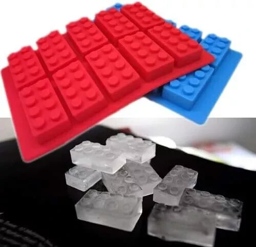 Lego Bricks Silicone Mold for Ice Cubes, Chocolate, Candy