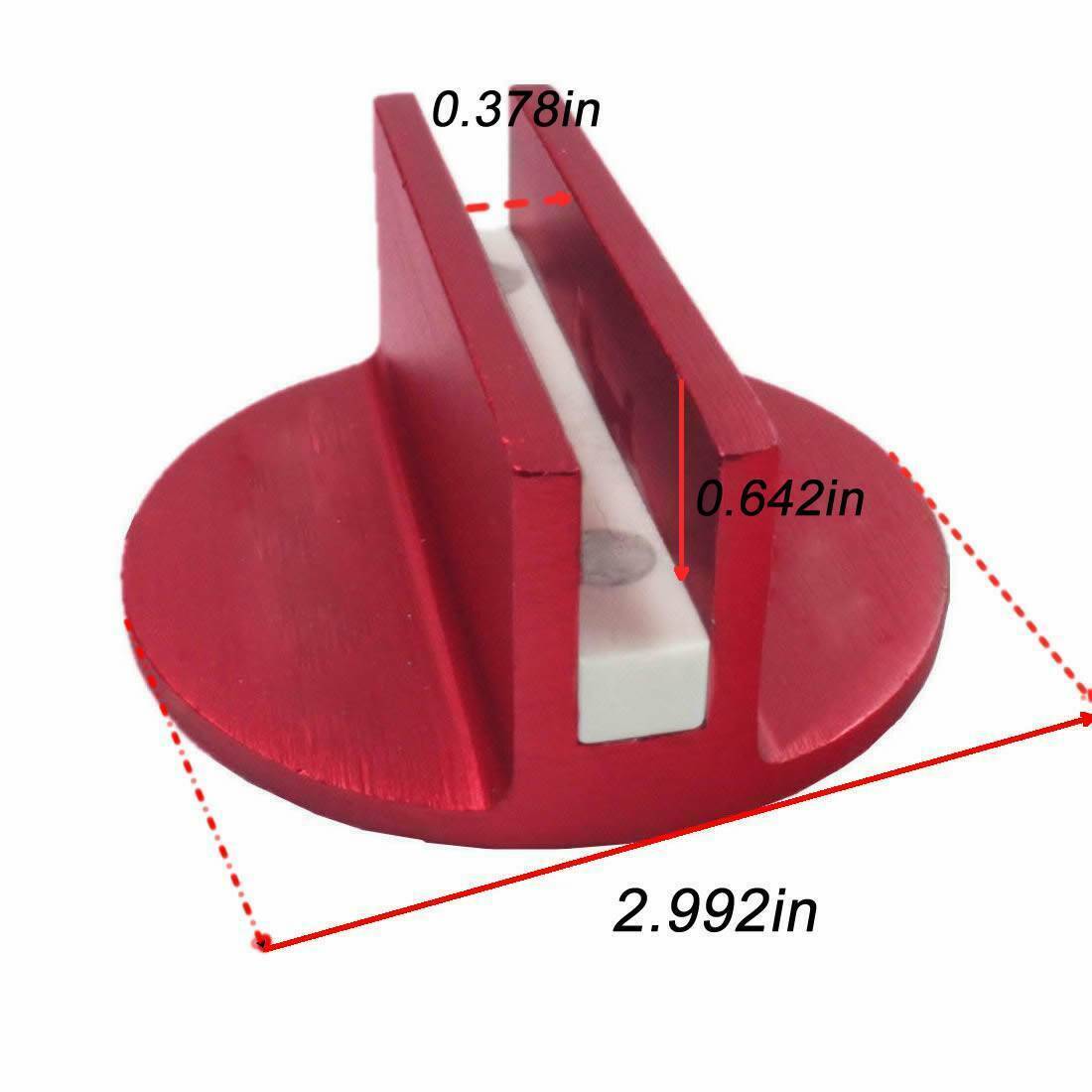 2pc Red Car Universal Floor Jack Disk Pad Adapter Pinch Weld Side JACKPAD