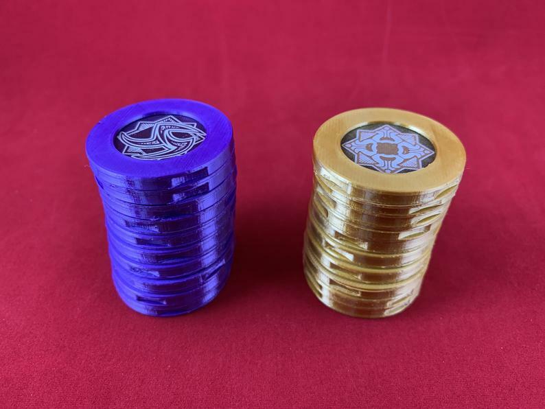 Chaos Bag Token Capsules - Blessings & Curses compatible with Arkham Horror LCG
