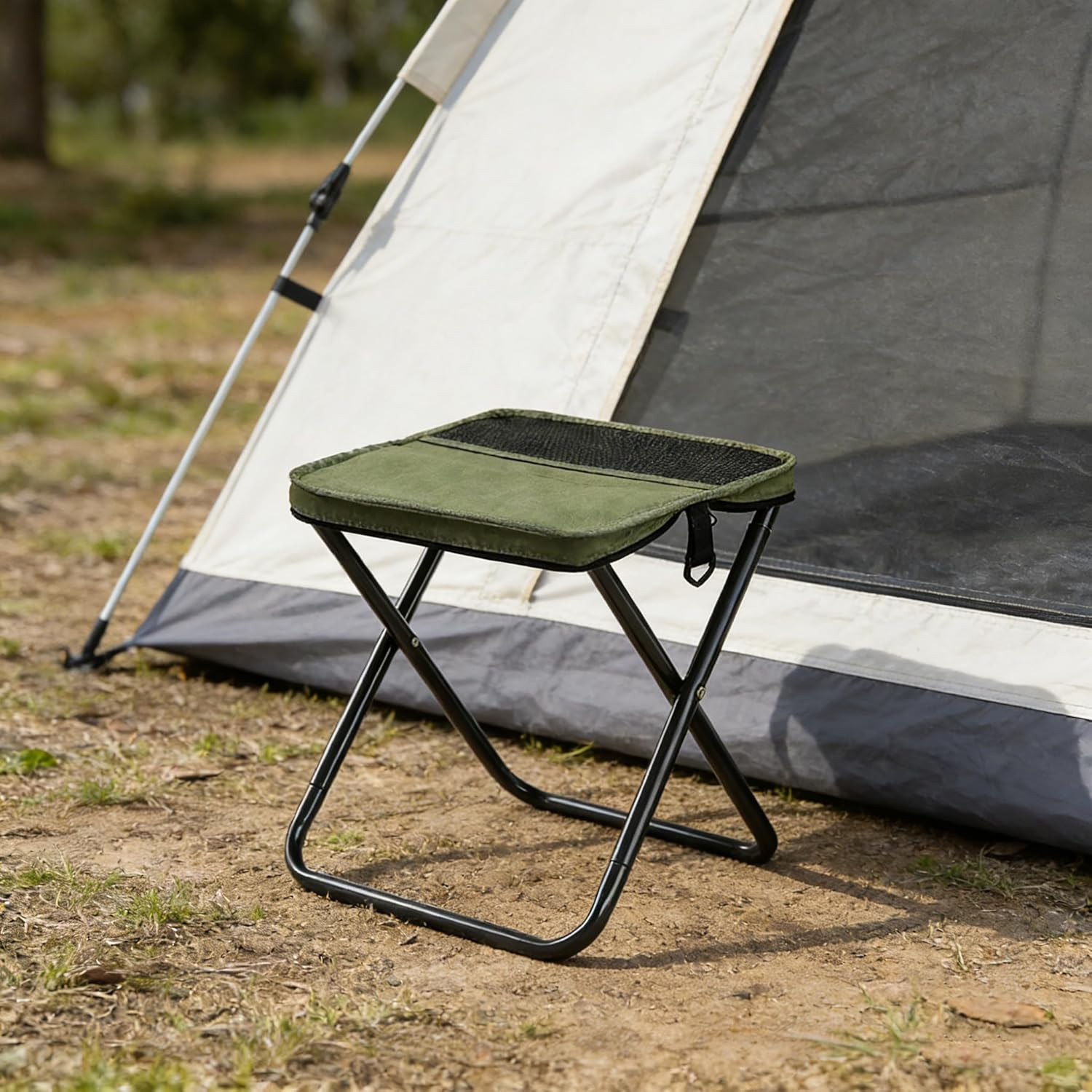 Outdoor Backpack Folding Stool, Pencil Case Stool, Portable Lightweight Camping
