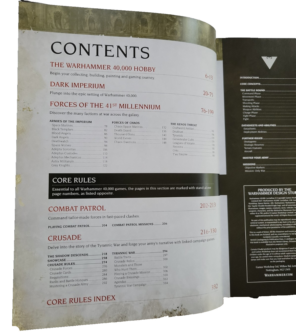 Warhammer 40,000 Core Rulebook Leviathan, HC
