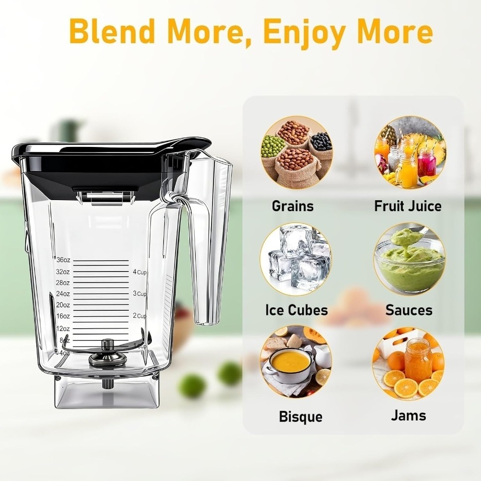 Blendtec Wildside Plus 90 Oz Jar Replacement Compatible Blender Container