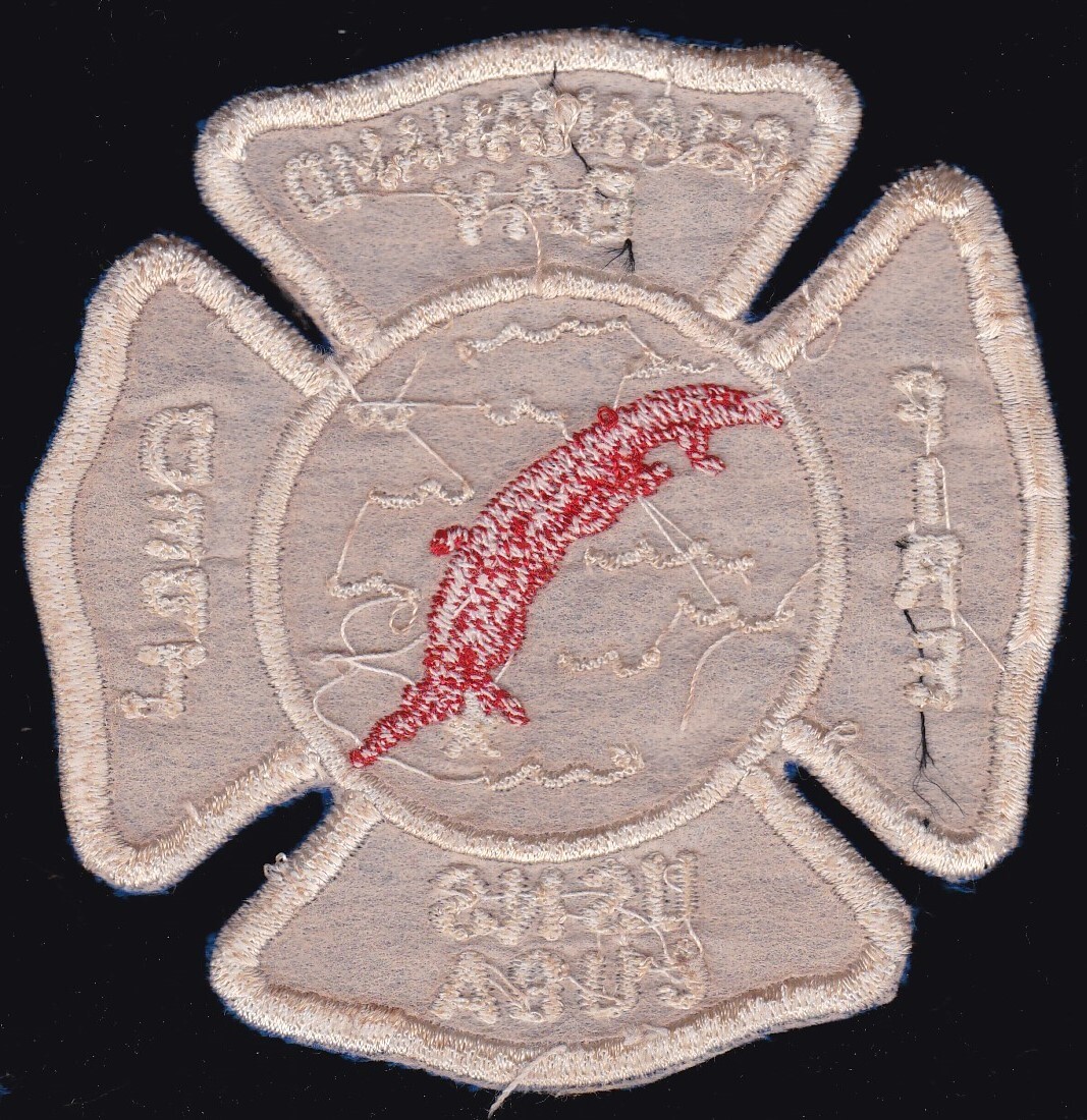 USN USNS Guantanamo Bay Cuba Fire Department Patch CT4