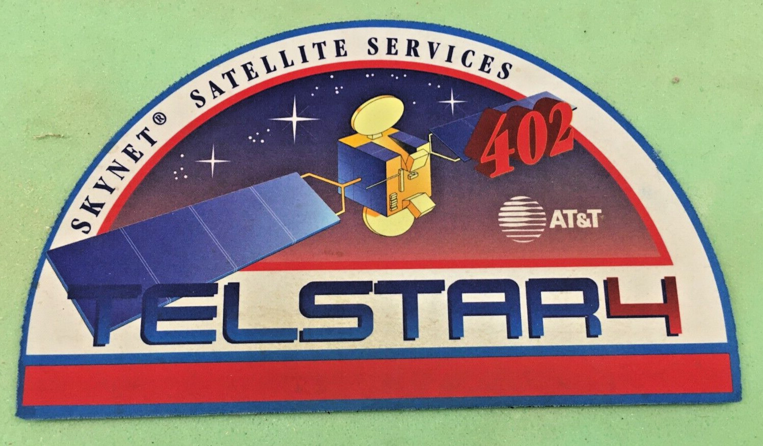 Vintage AT&T Computer Mouse Pad Telstar 402 Satellite Skynet