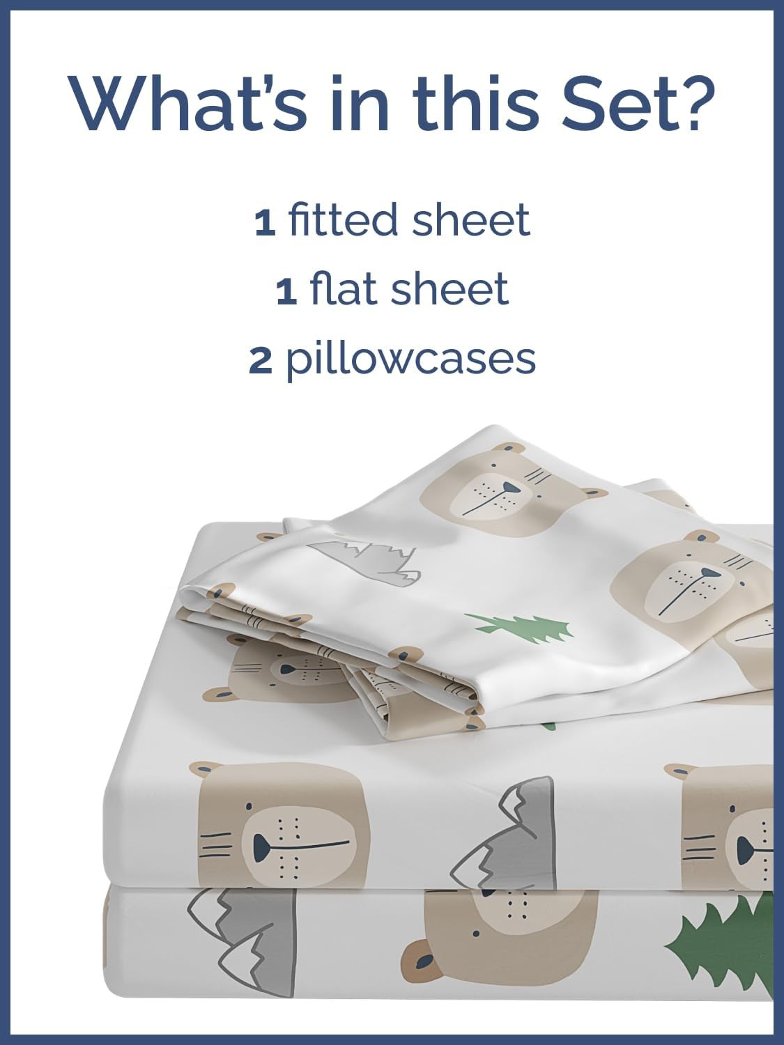 Themed Bedding Set - 4-Piece Natural Style Bedding Collection