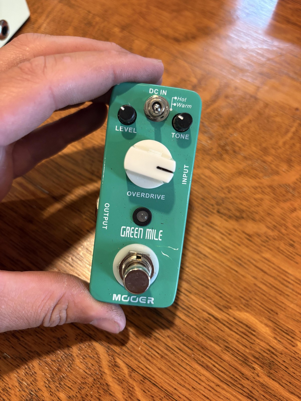 MOOER Green Mile Overdrive Pedal Micro Series Analog Green Electric Guitar Used