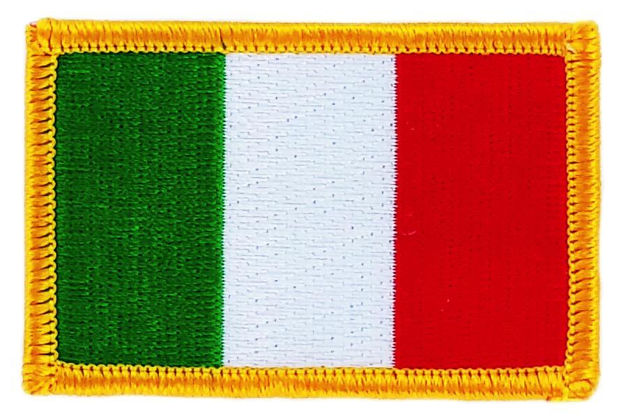 Patch Embroidered Italian Flag Italy Thermoadhesive Coat of Arms