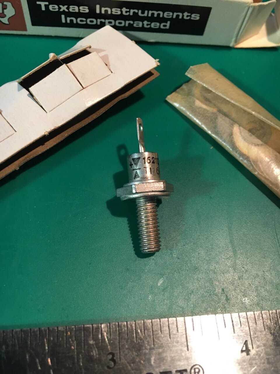 TVS Diode Transorb Thyrector OVP Device , TI # 1621057-1. Vintage, 3ea