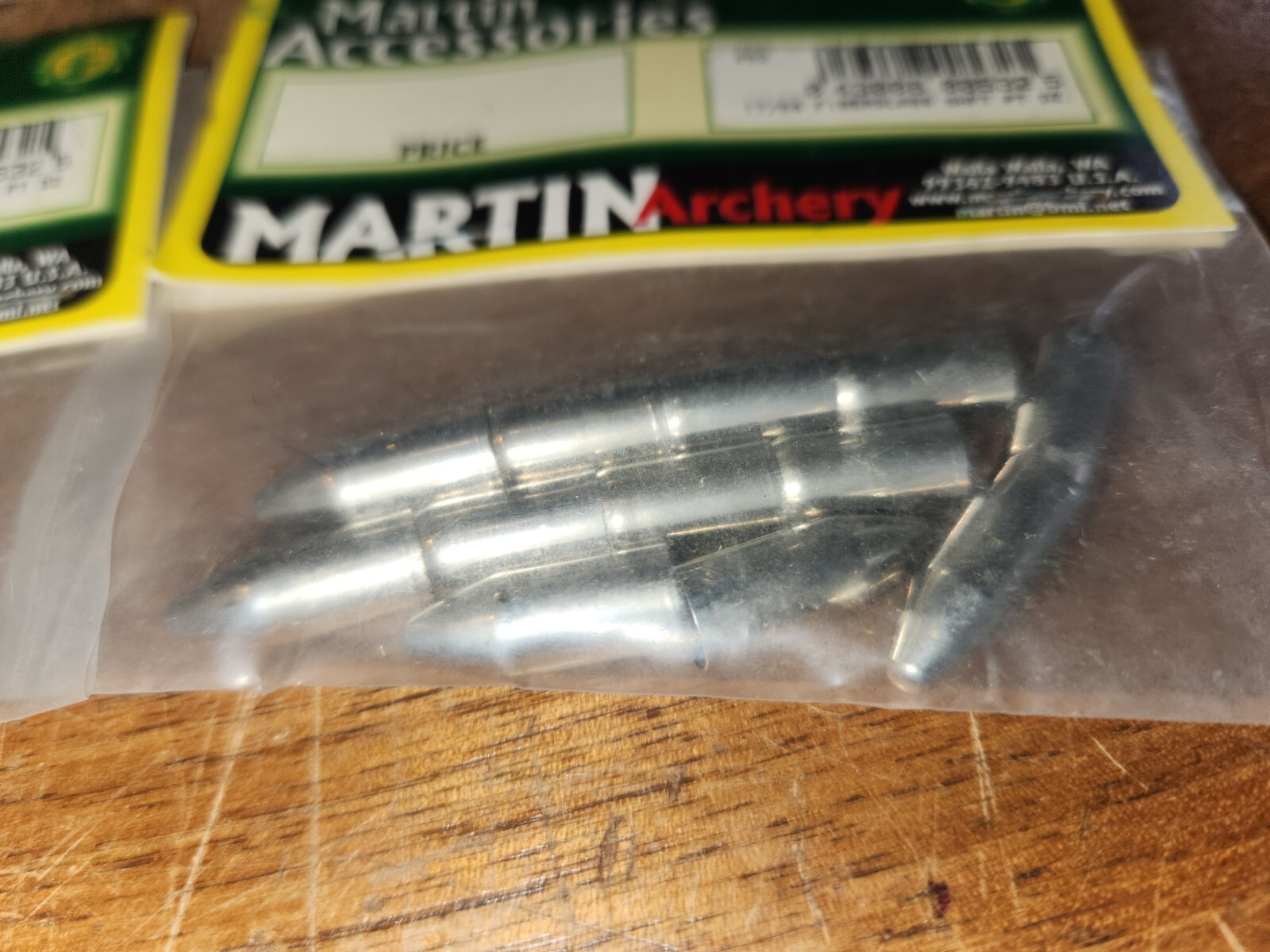 1 NEW 12 PK MARTIN ARCHERY Glue on Field Points FIBERGLASS SHAFT 17/64
